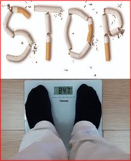 Stoppen met roken en gewichtstoename